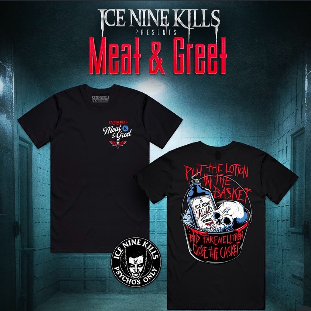 Ice Nine‎ Kills Meat & Greet Nightmare On The Ninth Shirt Silence Of The Lambs